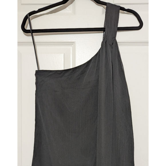 Tuckernuck Pomander Place Black Soleil Gown One Shoulder Formal Maxi Dress, M - Picture 9 of 14